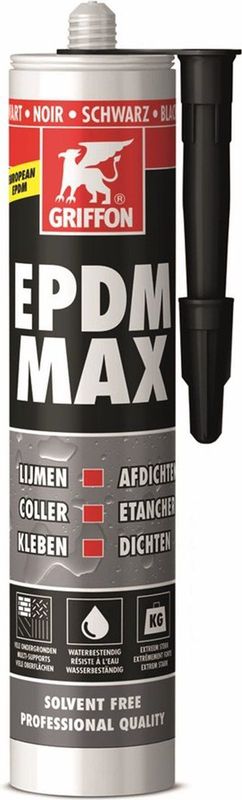 GRIFFON - Lijm/Kit - Constructielijm - EPDM KOKER=465gr. Zwart - Waterbestendig