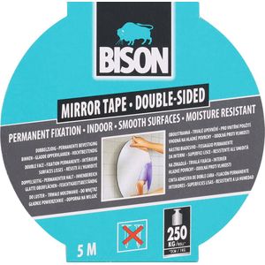 BISON Dubbelzijdige Tape 500 cm - 19 mm