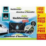 Bison Vochtvreter Auto - Luchtonvochtiger - Herbruikbaar - 2x 300g
