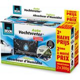Bison Vochtvreter Auto - Luchtonvochtiger - Herbruikbaar - 2x 300g