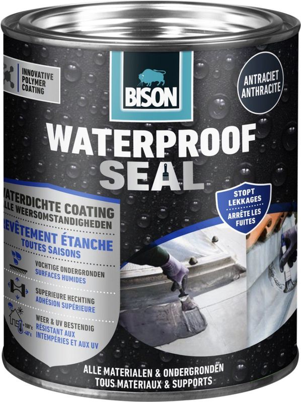 Bison - Waterproof Seal - Coating - Antraciet - 1 kg