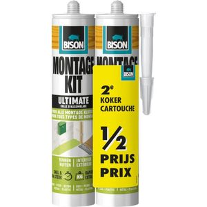 Bison montagekit ultimate - extreem sterk - duoverpakking - 2 x 440 gram