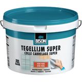 Bison - Tegellijm Super Buc - 3Kg - Vochtbestendig - Elastisch