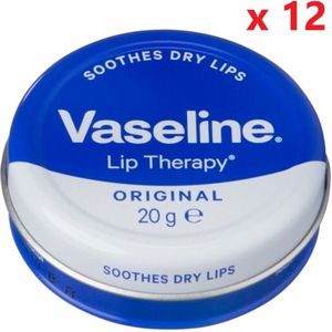 Vaseline Lippenbalsem - Original - geeft je lippen een gezonde glans - 12 x 20 g