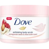 4x Dove Body Scrub Pomegranate & Shea butter 225 ml