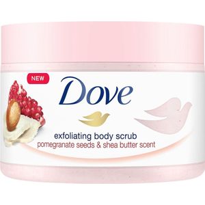 4x Dove Body Scrub Pomegranate & Shea butter 225 ml