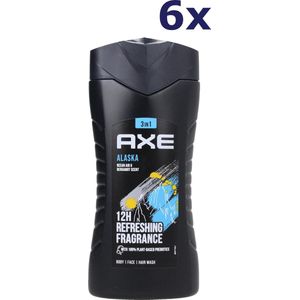 6x Axe showergel 250ml Alaska