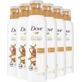 Dove Shower Mousse - Argan Oil - douchen en scheren in één - 6 x 200 ml