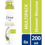 Dove Coconot Oil Doucheschuim - 6 x 200ml - Voordeelverpakking