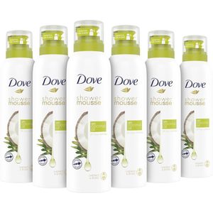 Dove Coconot Oil Doucheschuim - 6 x 200ml - Voordeelverpakking