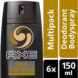 AXE - Gold Temptation - Deodorant - 6 x 150 ml - Voordeelverpakking
