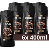 Axe 3-in-1 Douchegel - Dark Temptation XL - verzorging met de geur van donkere chocolade - 6 x 400 ml
