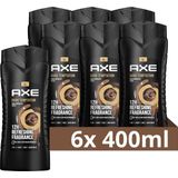 AXE Dark Temptation XL 3-in-1 Douchegel - 6 x 400 ml - Voordeelverpakking