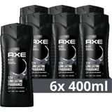 Axe Black Douchegel - 6 x 400 ml - Voordeelverpakking