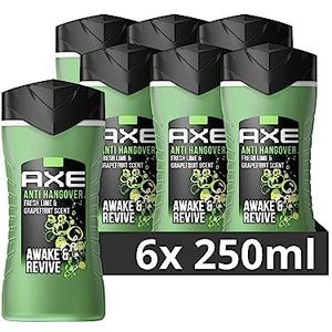 Axe 3-in-1 Douchegel Anti-Hangover Body, Haar & Gezicht, 6-Pack (6 x 250 ml)