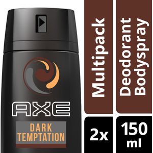 AXE Dark Temptation Deodorant - 2 x 150 ml - Voordeelverpakking