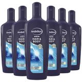 Andrélon Men Hair & Body Shampoo - 6 x 300 ml - Voordeelverpakking