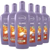 Andrelon Shampoo XL - Glans - verrijkt met zomertarwe en honing - 6 x 450 ml