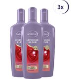 3x Andrelon Shampoo Levendige Kleur 300 ml