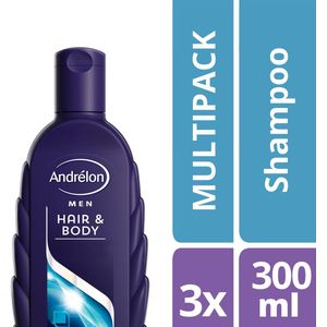 Andrélon Hair & body - Shampoo - 300 ml - 3 stuks -voordeelverpakking