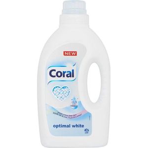 Coral vloeibaar wasmiddel Optimal White 1,25 liter (26 wasbeurten)