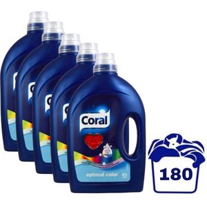 Coral Optimal Color (Blauwe verpakking) 5 x 1.728L // 5x36 = 180 wasbeurten