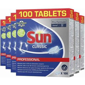 Sun - Classic Professional Vaatwastabletten - 100 Stuks - Pro Formula