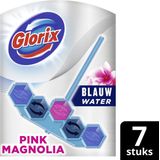 7x Glorix Toiletblok Blauw Water Pink Magnolia