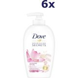 6x Dove Liquid Soap 250ml Glowing Ritual