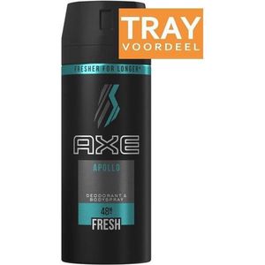 Axe Apollo For Men - 150 ml - Anti-Transpirant Deodorant Spray - 6 stuks - Voordeelverpakking