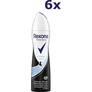 Rexona Rexona Invisible Aqua anti-transpirant deodorantspray, 900 ml (6 x 150 ml)