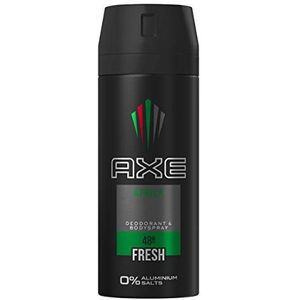 AXE Bodyspray voor een langdurige geur Africa zonder aluminiumzouten, verpakking van 3 stuks (3 x 150 ml)