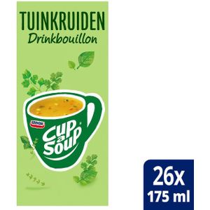 Cup-a-soup unox heldere bouillon tuinkruiden 175ml | 4 stuks