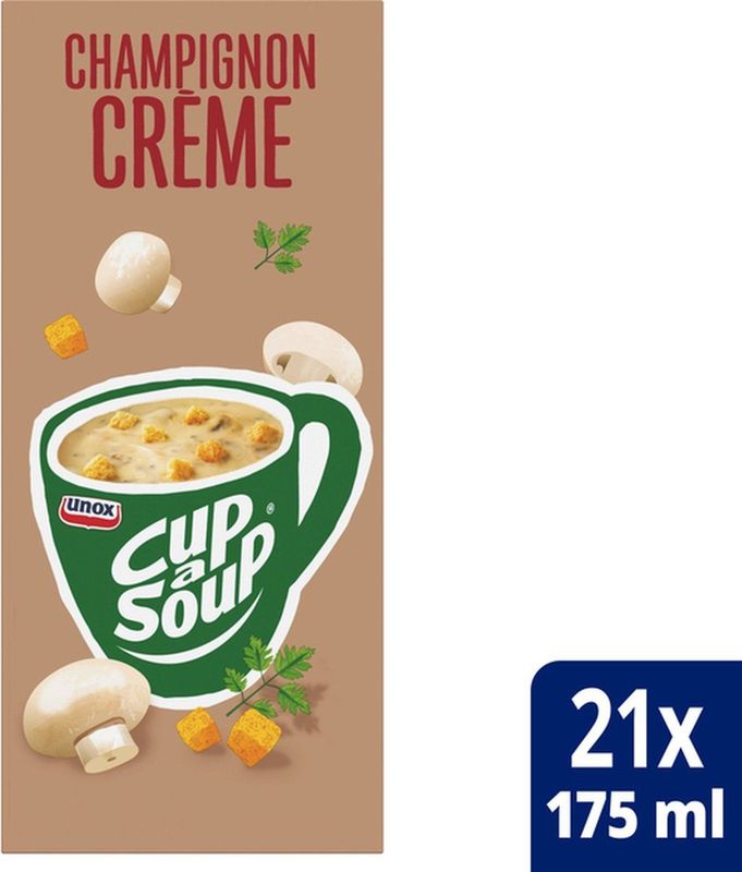 Cup-a-Soup - Unox - Champignon Crème - 21x175ml - Vegetarisch