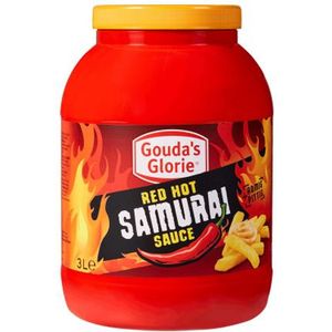 Gouda's Glorie - Red Hot Samurai Sauce - 3 Ltr