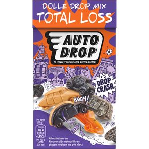 Autodrop - Snoep - Total Loss Dolle Drop Mix - 6 doosjes - 280 gram