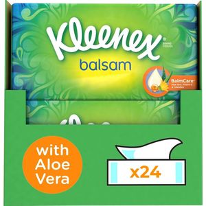 Kleenex tissues - Balsam - Voordeelverpakking - 24 x 64 stuks = 1536 zakdoekjes
