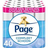 Page toiletpapier - 40 rollen - Compleet Schoon wc papier - met een vleugje katoen