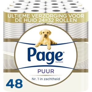 Page toiletpapier - Puur - 48 rollen - extra duurzaam wc papier - voordeelverpakking