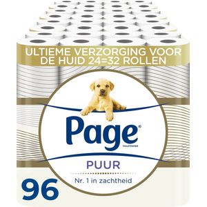 Page toiletpapier - Puur - 96 rollen - extra duurzaam wc papier - voordeelverpakking