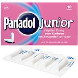 Panadol Junior Paracetamol 125mg - 1 x 10 zetpillen