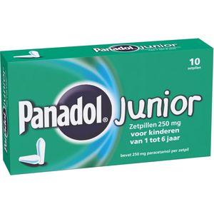 Panadol junior 250 mg - 10 zetpillen