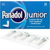 Panadol Junior 500 mg 10 zetpillen