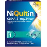 NiQuitin - Clear Pleisters - 21 mg - Stap 1 - 7 Stuks