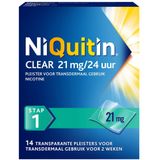 Niquitin Clear Nicotinepleisters 21 mg Stap 1 14 stuks