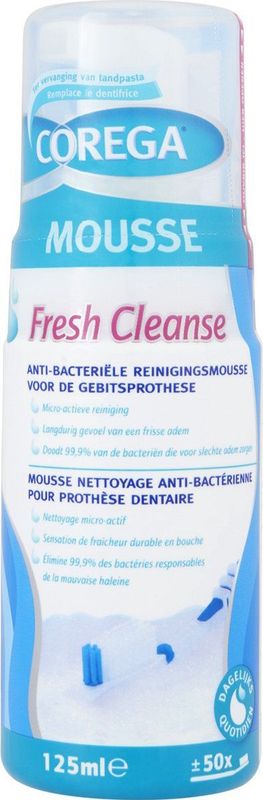 Corega - Fresh Cleanse - Kunstgebit Reiniger - Mousse - 150ml