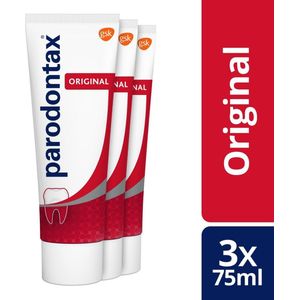 Parodontax Original Fluoride - 3 X 75 ML - Tandpasta - Voordeelverpakking