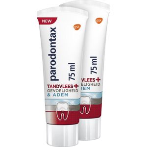Parodontax - Tandvlees+ Gevoeligheid & Adem - Voordeelverpakking - 2x75ml - Tandpasta