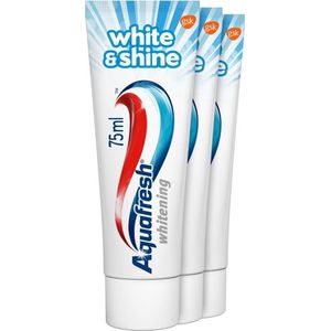 12x Aquafresh Tandpasta White & Shine 3 stuks