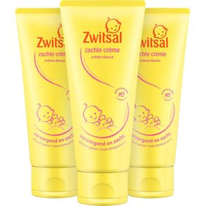 Zwitsal Baby Zachte Crème - Voordeelverpakking- 3 x 100 ml